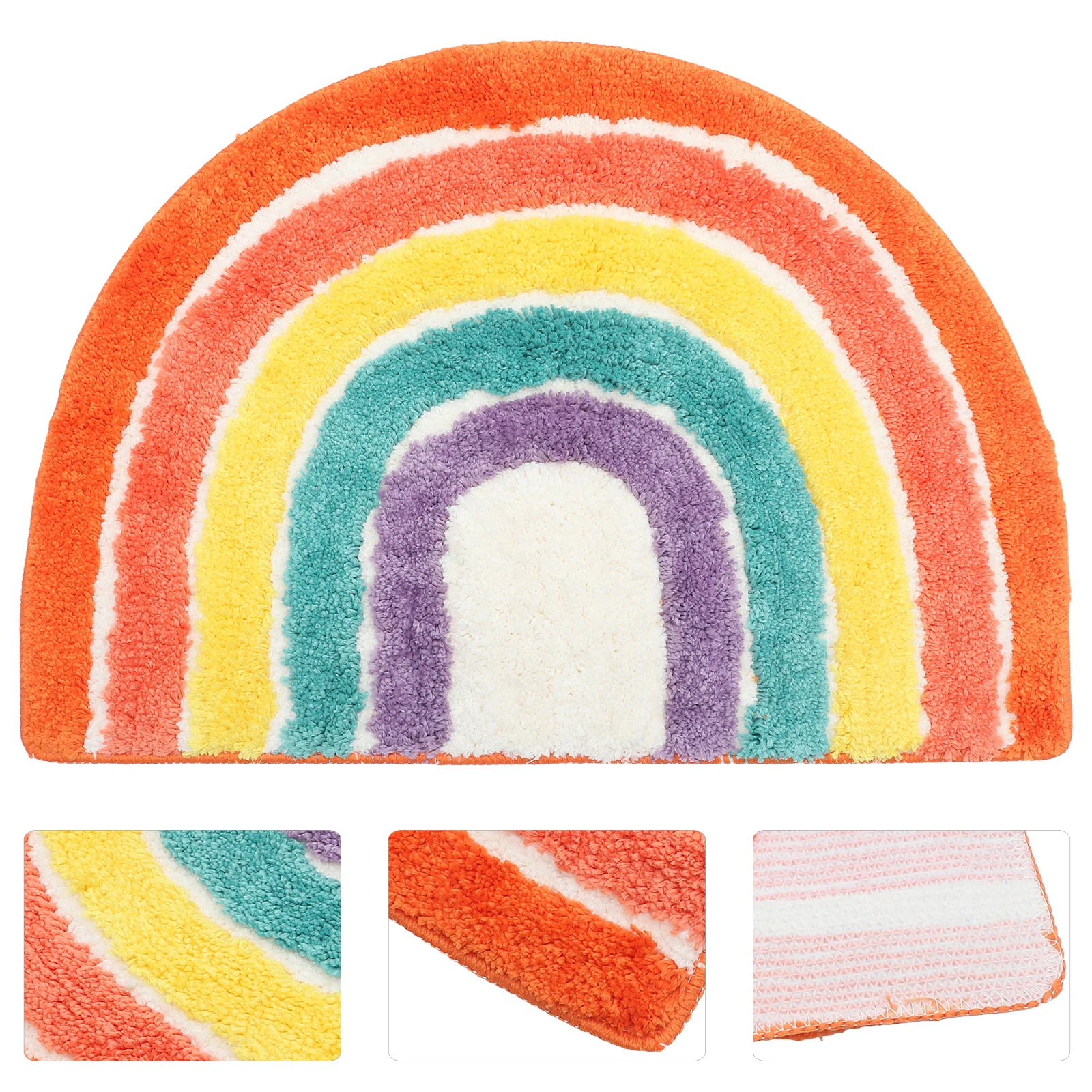 صندوق نفايات القط حصيرة قوس قزح شكل نونسليب أسفل القمامة التقاط تقليل تردد التنظيف دائم لينة إكسسوارات الحيوانات الأليفة