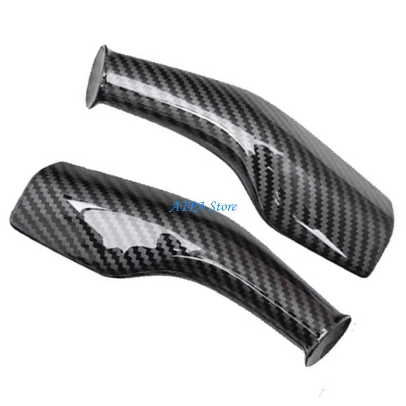 U13C Carbon Fiber Gear Knob Protector ABS Steering Lever Handle Cover Car Upgrade