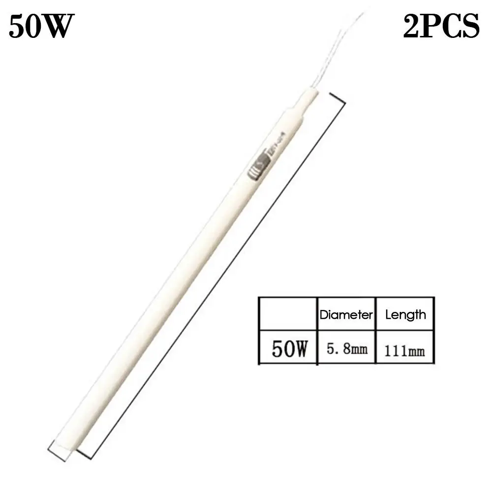2pcs for 936 937 Solder Iron Station Heating Tool Heating Tool Adapter Ceramic Heater Core Heating Element Soldering Iron