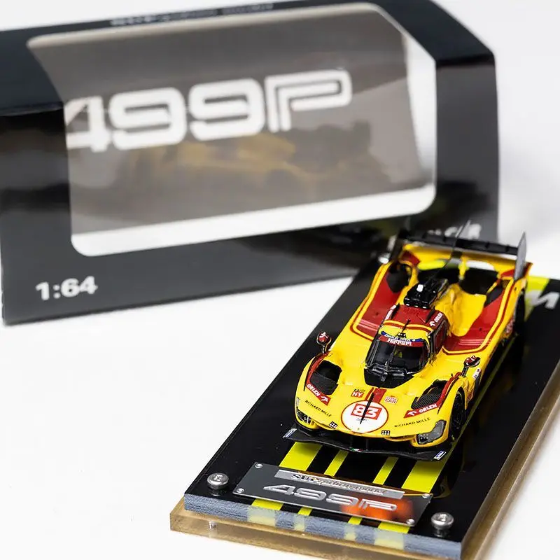 

Литой под давлением SUP масштаб 1:64 Pramar 499P 2025 Le Mans 24 часа Endurance Race AF Corse No. 83-местный автомобиль из сплава, модель автомобиля, Коллекционная игрушка