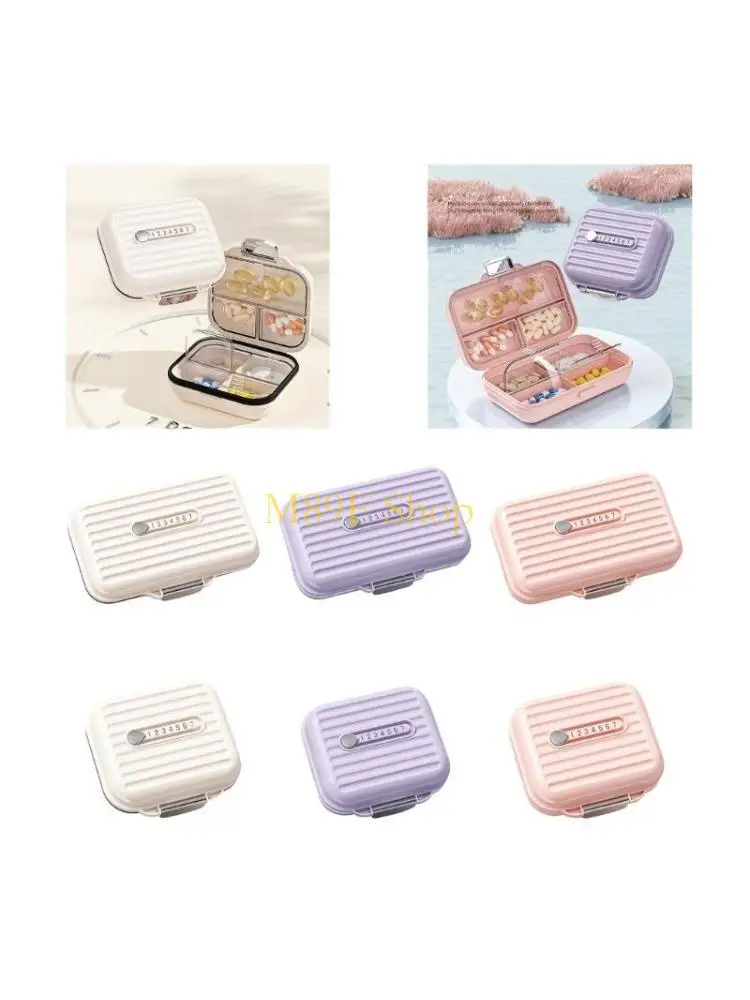 M89F Pills Case with 7 Compartments Travel Pills Box Box Jewelry Storage Box