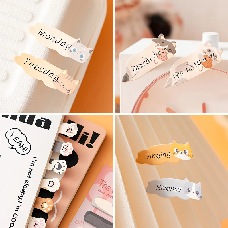 1 Set Stationery DIY Leisure Cat Series Cute Paper Memo Pad Sticker Post Sticky Notes Notepad School Office Supplies view 5