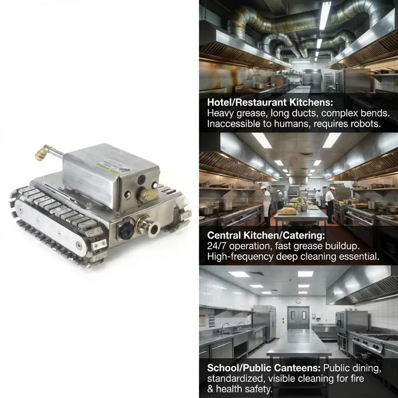 High Quality Industrial Smart Duct Cleaning Robot High Pressure Cleaning Underwater Pipes Waste Oil Recycling System Fixed Code