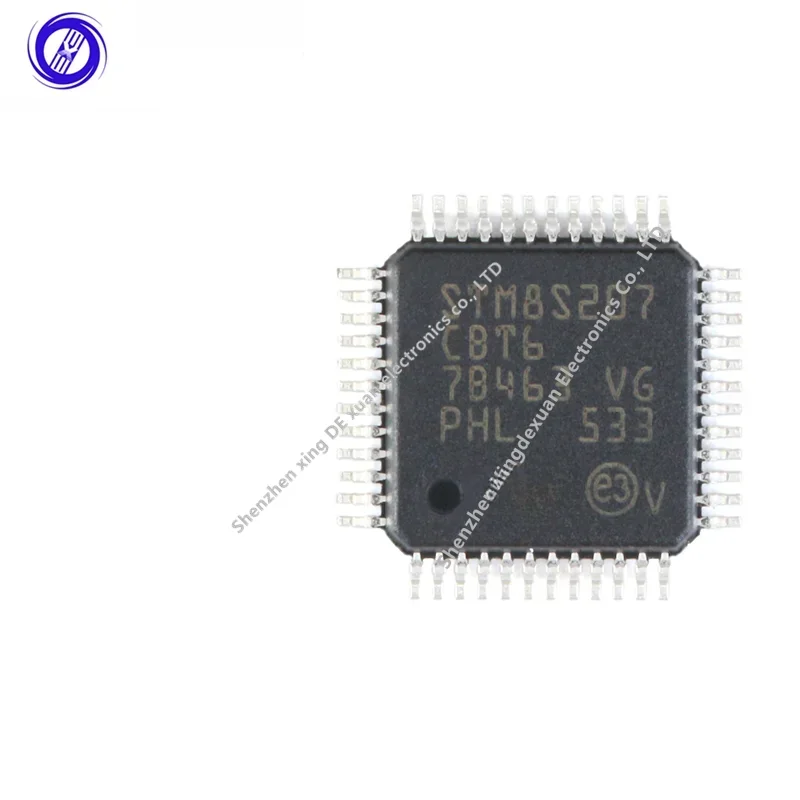 Original genuino STM8S207CBT6 LQFP-48 24MHz/128KB memoria flash/microcontrolador de 8 bits-MCU