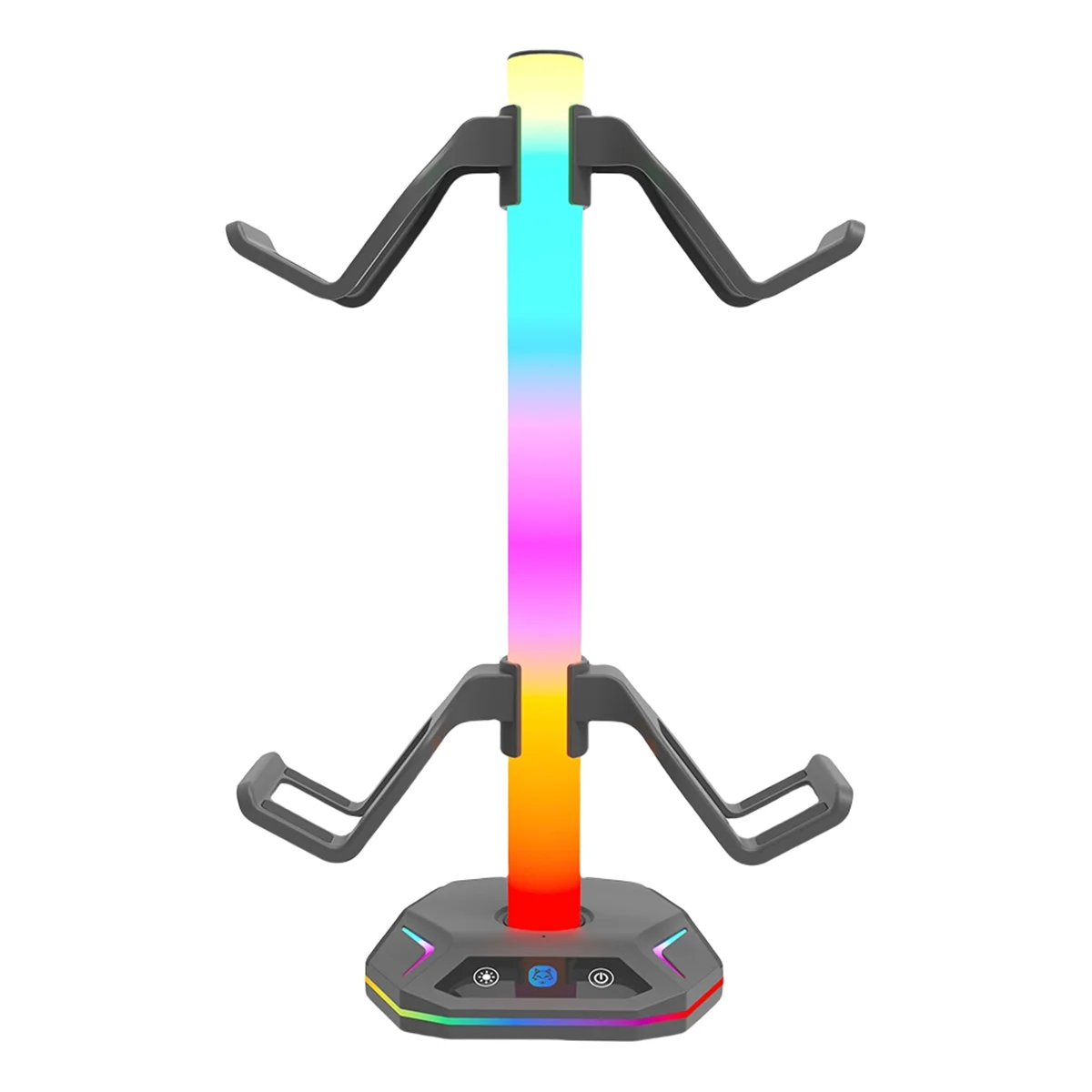 2025 + خطاف تحكم حامل سماعة الرأس 9 أوضاع إضاءة لوحدة التحكم المكتبية حامل شماعات لـ ///Switch Pro Gamepad