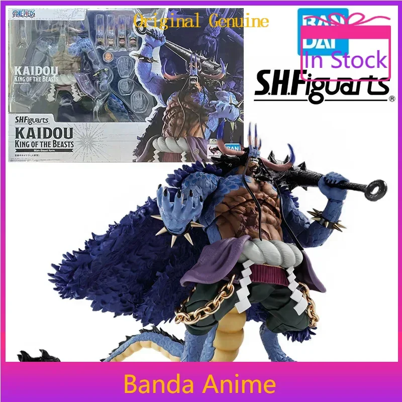 

Bandai One Piece S.H.Figuarts Kaidou King of The Beasts Man-Beast Form 25 см, оригинальная аниме-фигурка, модель игрушки в подарок на складе