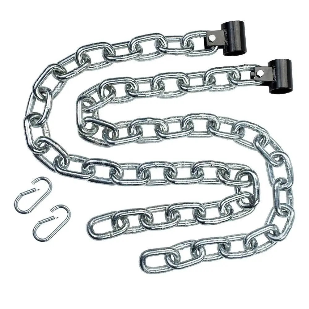 Weight Lifting Chains Home Gym Squats Deadlifts Bench Presses Strength Training Equipment 5ft Stainless Steel Resistance Chains