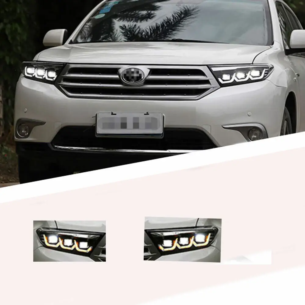 

LED Headlights for Toyota Highlander 2012-2014 Start Up Animation Sequantial Turn Signal Front Lamp