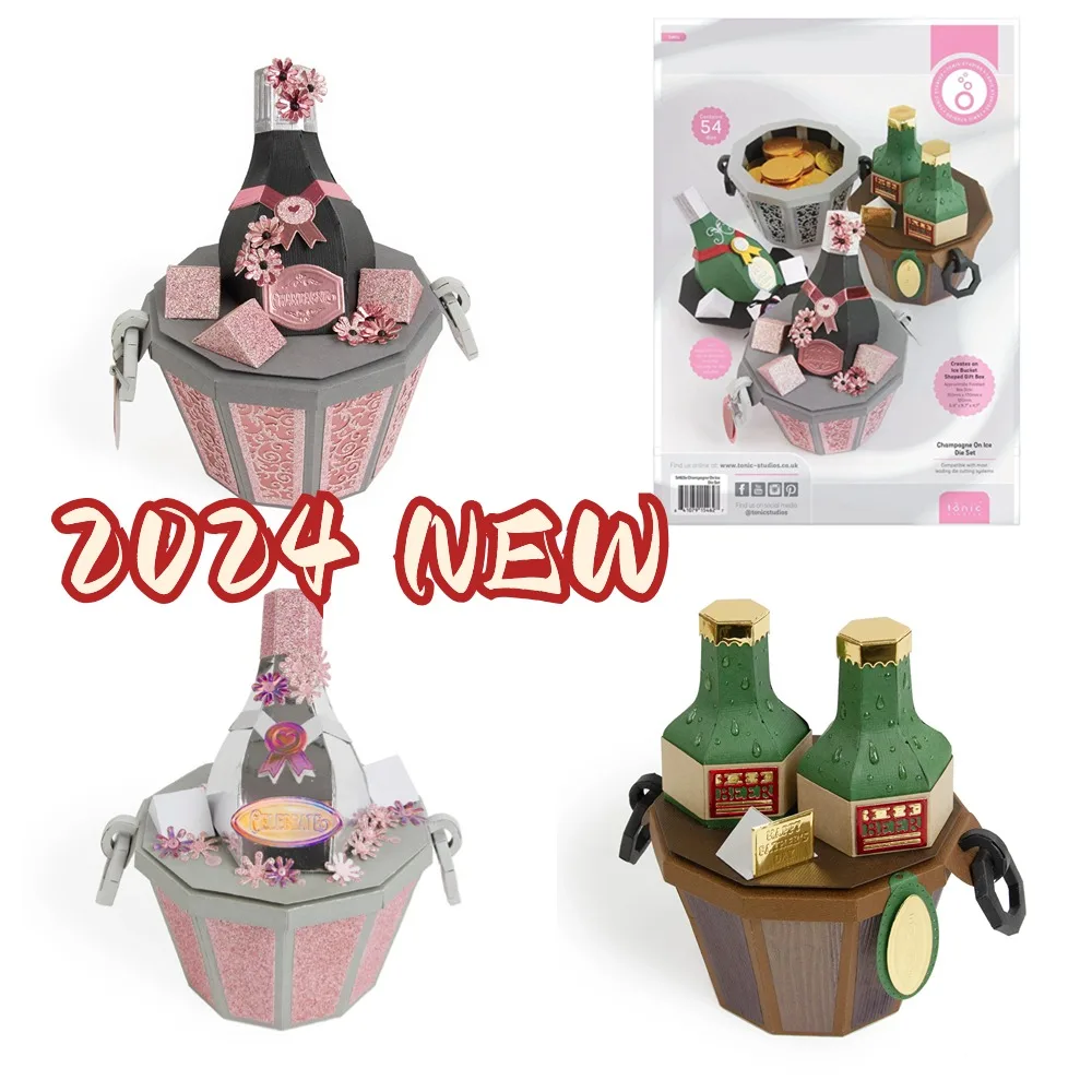 

Идеальная коробка в форме ведра для льда, металлическая коробка для резки данных, предметы первой необходимости, скрапбукинг, карта, трафарет, высечка, штамп для «сделай сам», ручная работа