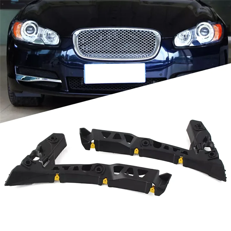 

BT-1 Pair Front Bumper Mount Bracket For Jaguar XF 2009-2011 C2Z10618 C2Z10617