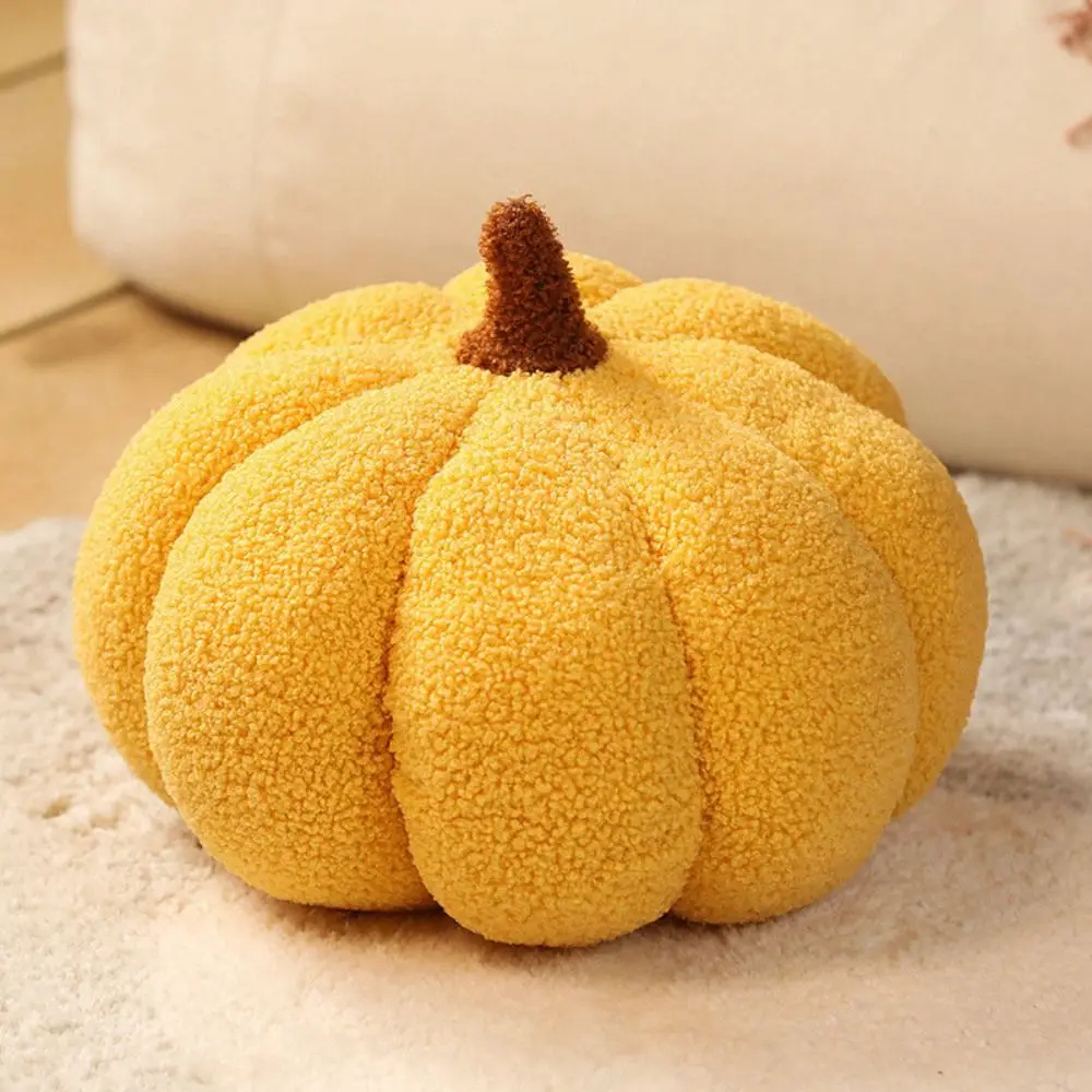 

New Cotton Stuffed Pumpkin Pillow Cute Soft Pumpkin Plush Pillow Simulated Pumpkin Soft Back Cushion