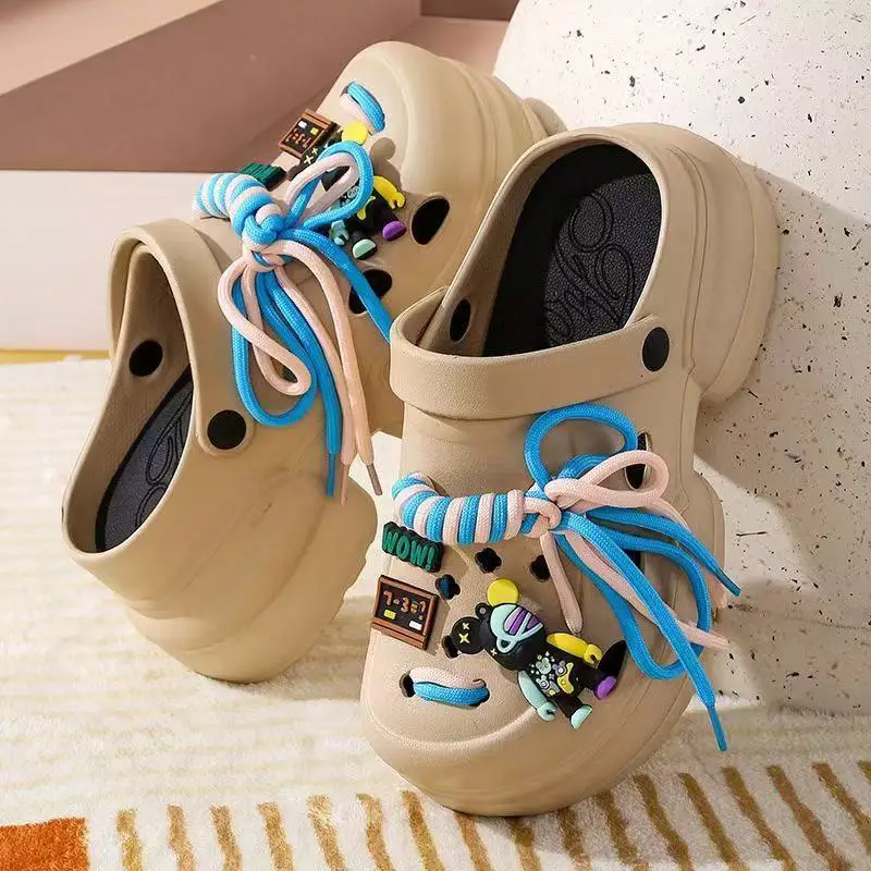 2026 New Women's Sandals DIY Accories Summer Heightening Outdoor Wear Anti-slip Comfortable Beach EVA Slip-On oes