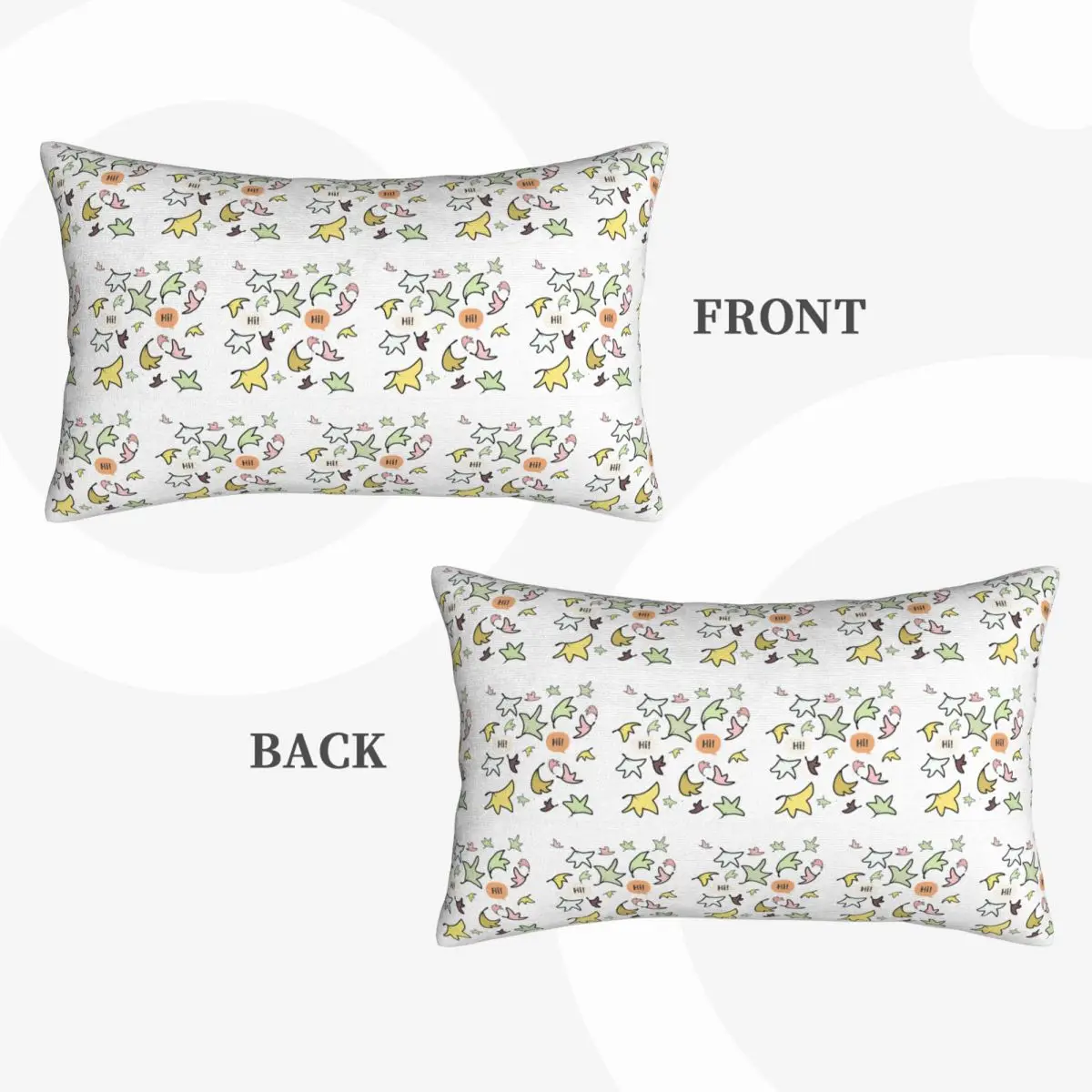 Heartstopper Leaves Hi Rectangle Pillowcase Cushion Cover Decorative Bedroom Bed Home Comfort Throw Pillow