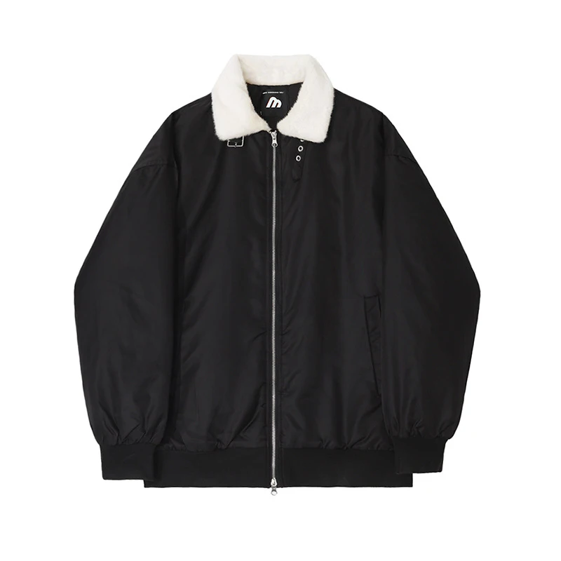 LUZHEN أنيقة الرجال الكورية شتاء دافئ صوف الضأن تصميم مبطن الستر تنوعا ملابس الشباب الذكور غير رسمية الشارع 2024 JY4702 #5