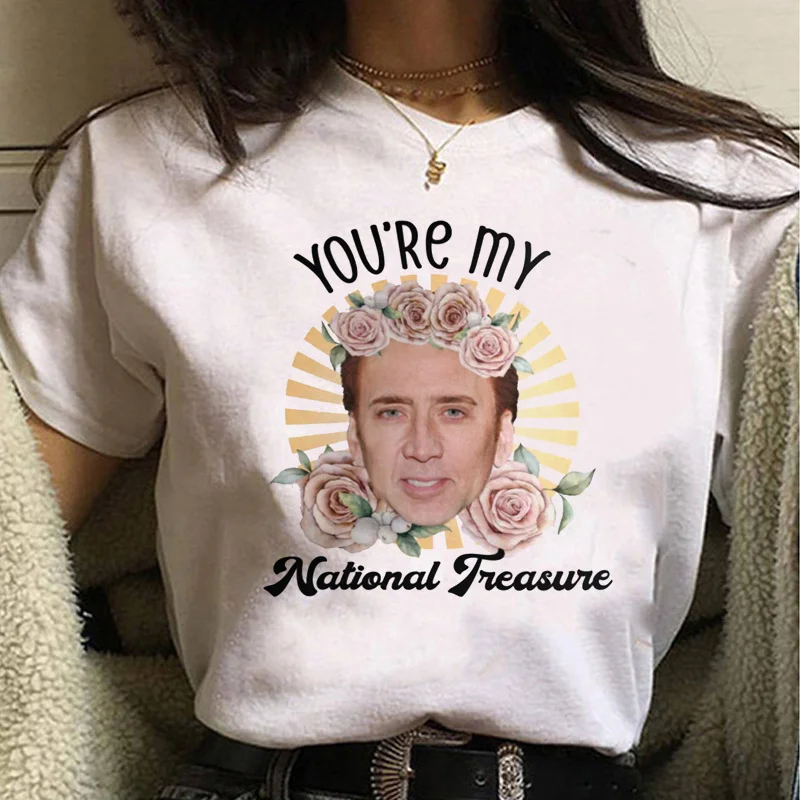 nicolas cage top tees men y2k white t shirt streetwear vintage t-shirt vintage manga