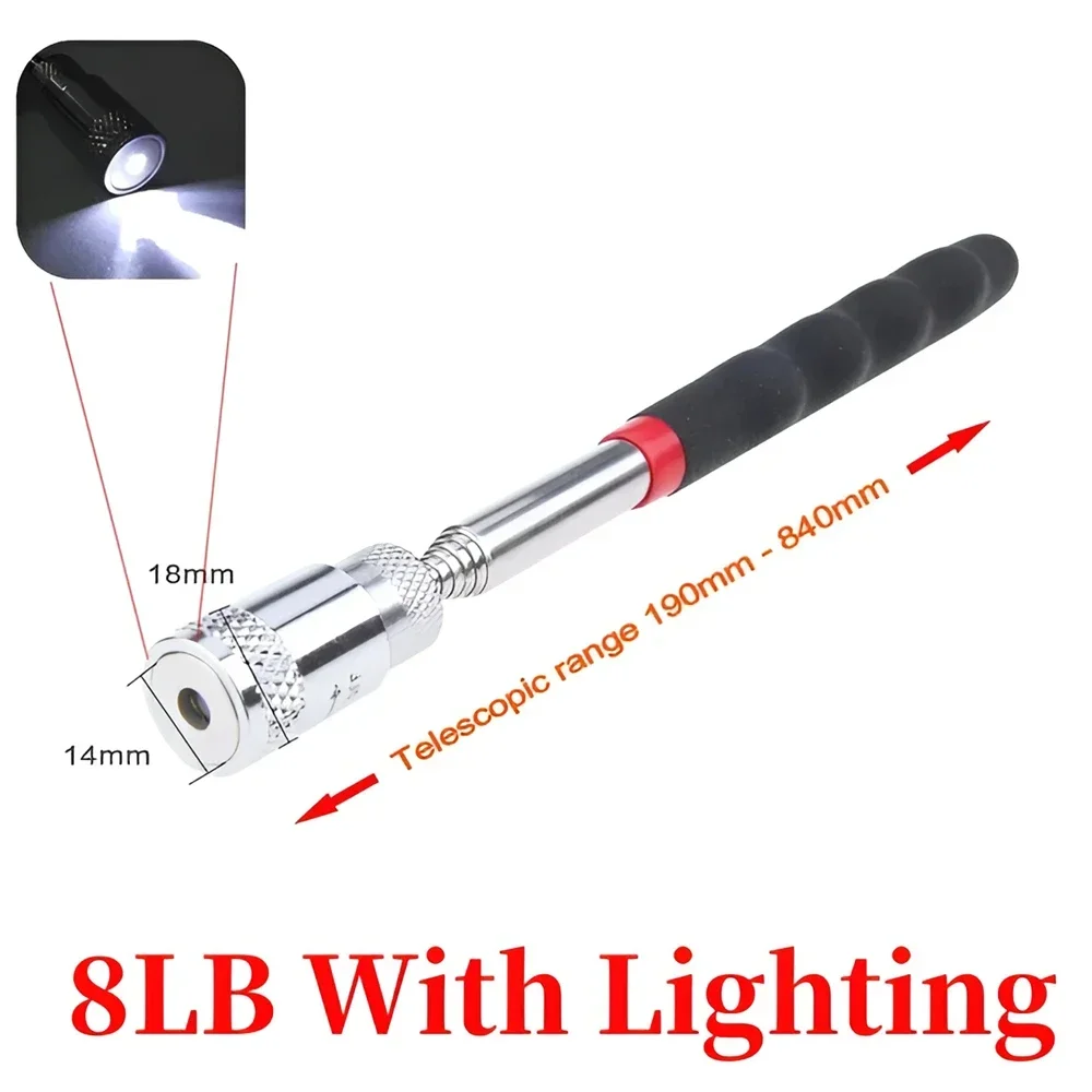 Telescopische magnetische pen Uitschuifbare pick-up staafstok met lichte mini draagbare magneet Pick-up tool voor het oppakken van schroeven Moer Bol