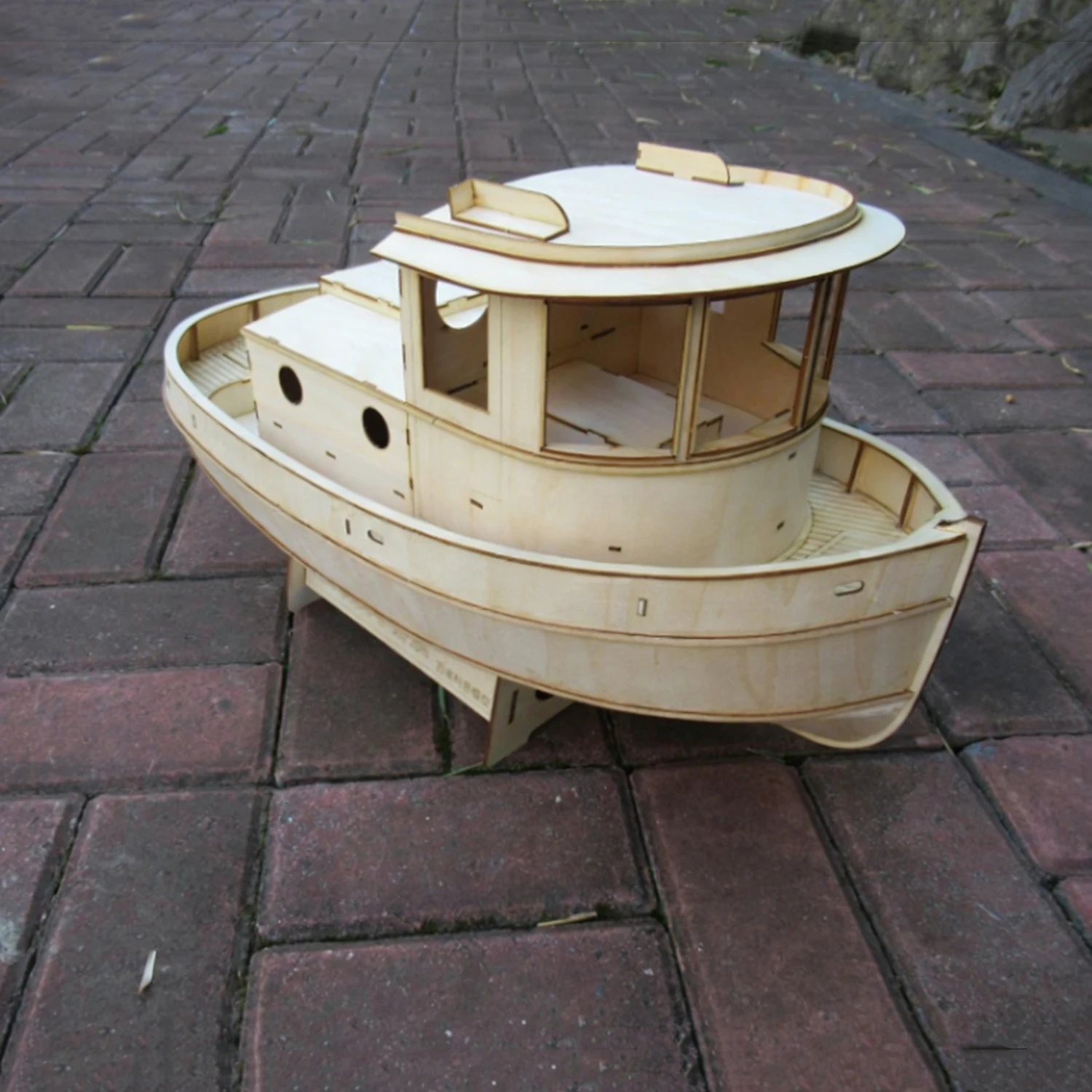 

1/9 RC Ships 56cm MQ1 Remote Control TugBoat Wooden Structure Material RC Schiffe Model Kit Ship Toy