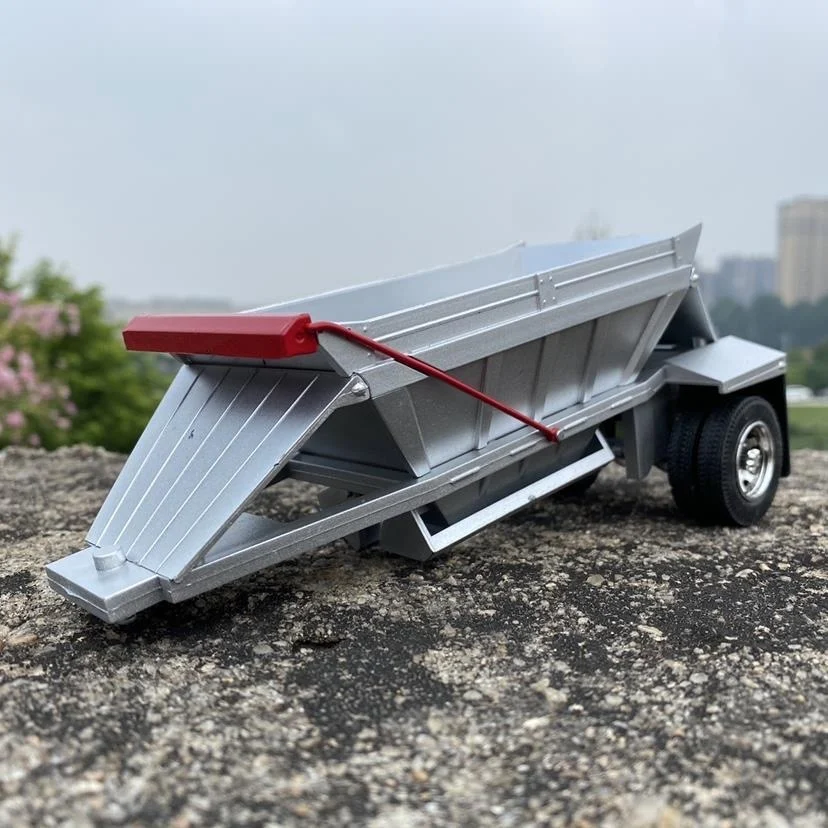 1/32 nuovo arrivo prezzo speciale pressofuso in plastica camion merci rimorchio tramoggia modello posteriore modello di conversione collezione di parti display