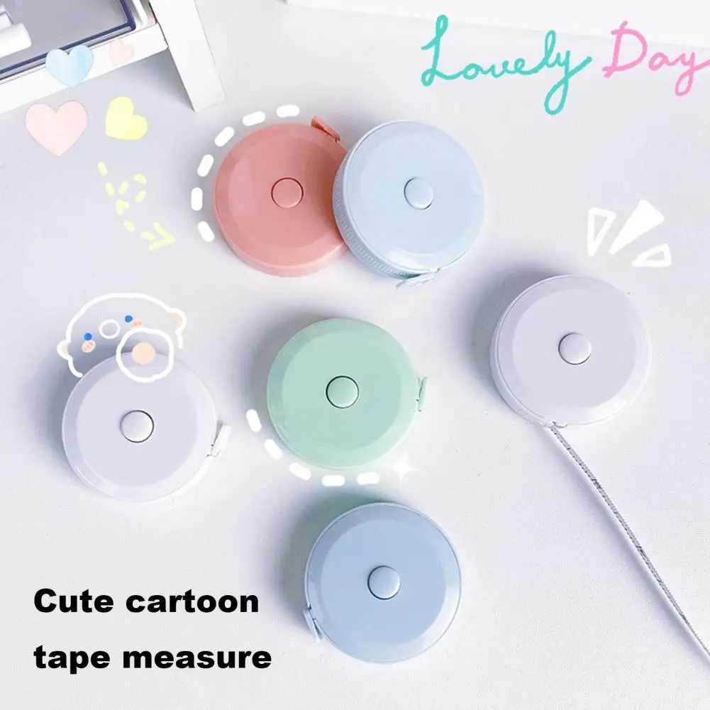 

Compact Tape Measure Portable Sewing Tailor Fabric Cloth Weight Loss Body Measuring Tape 2m Mini Soft Retractable for Accurate