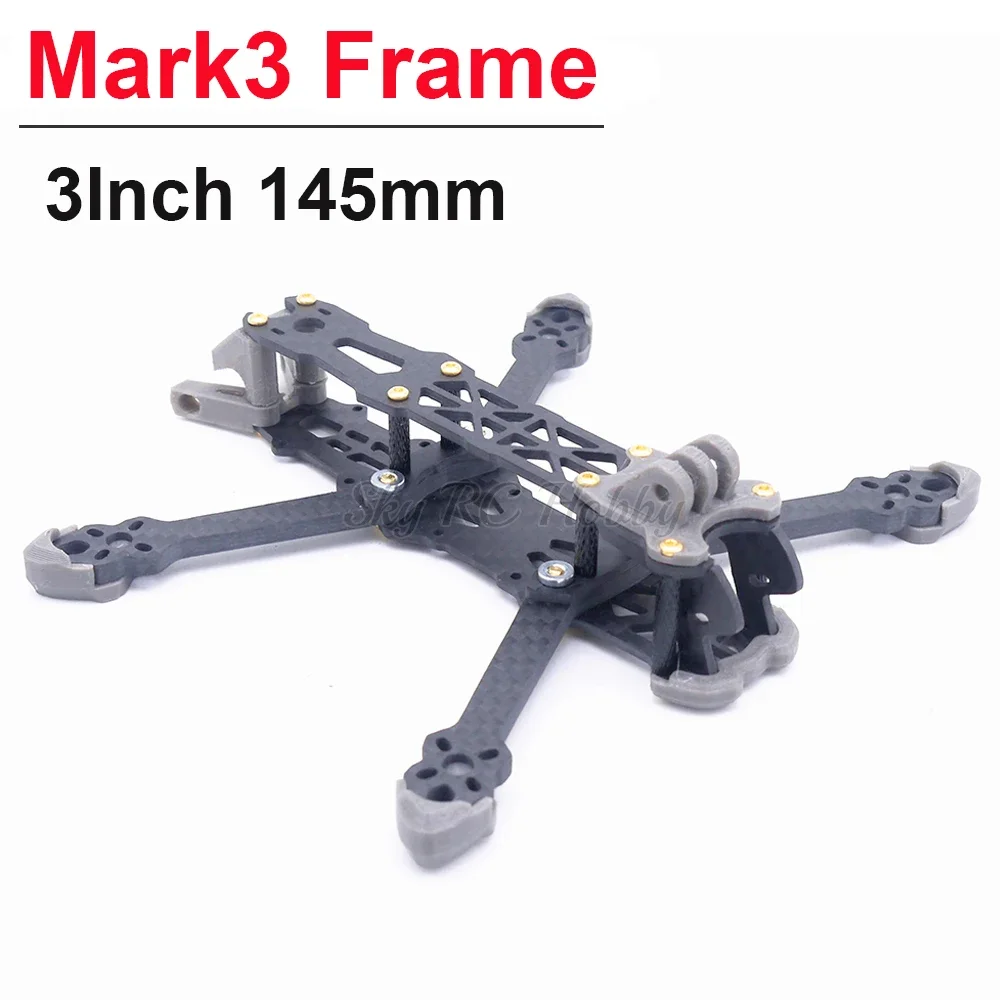 Mark3 Mark 3 3Inch 145 Wheelbase 145mm Carbon Fiber Frame Kit w/ 4mm Arm For FPV RC Drone 1406 1506 1507 Motor 3 inch Propeller