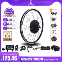 52V 2000W Electric Bike Conversion Kit 48V2000W Rear Wheel Hub Motor For Rear Dropout 135mm  20/26/27.5/29 inch