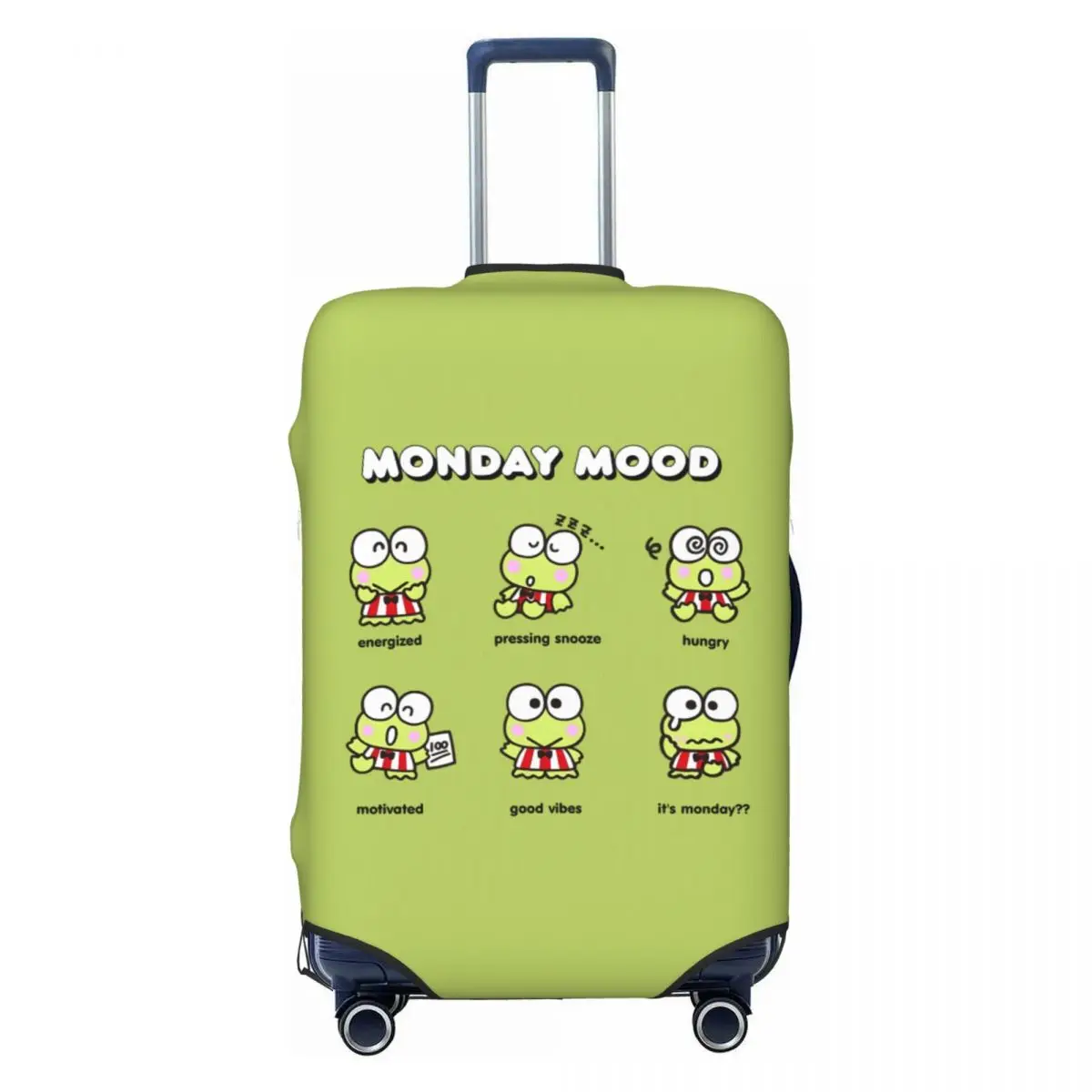 

Изготовленный на заказ чехол для багажа Sanrio Kero Keroppi, моющиеся чехлы для дорожных чемоданов