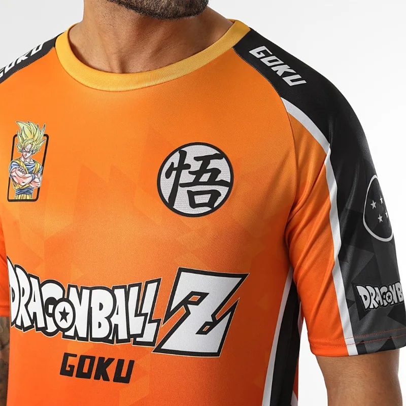 

Мужская футболка Dragon Ball Z с 3D принтом в стиле аниме Гоку, графическая футболка с символом кандзи и дизайном номеров, стильный повседневный топ