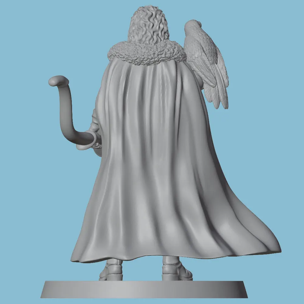 Figura arquero pájaro resina kit sin pintar para coleccionismo - imagen 2
