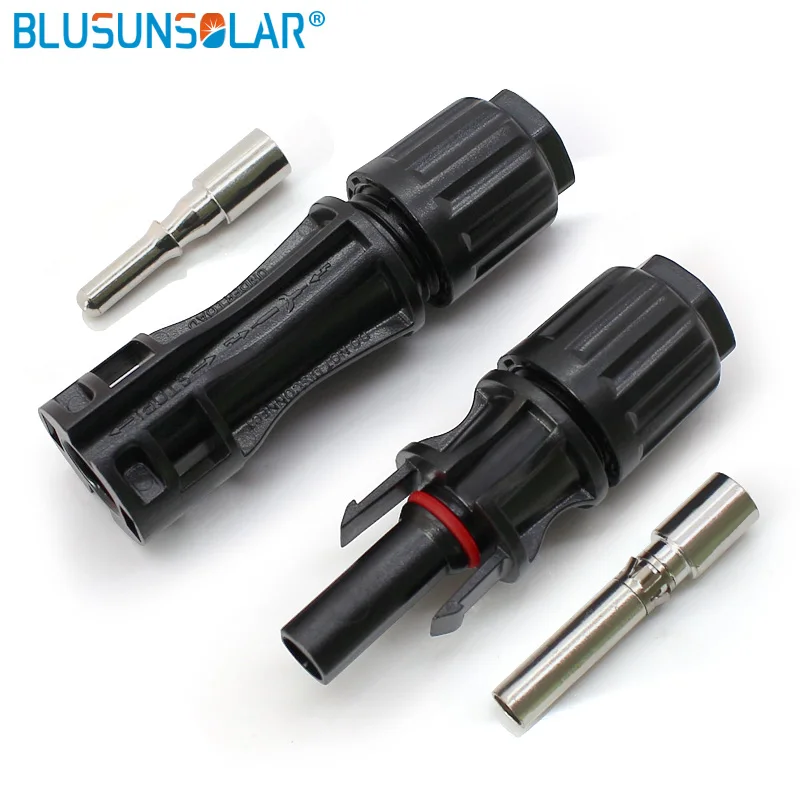 10 Pairs/lot 10mm Sq Solar Solar Connector 100% Pure PPO Material Male Female PV Cable Connectors for Solar Power System