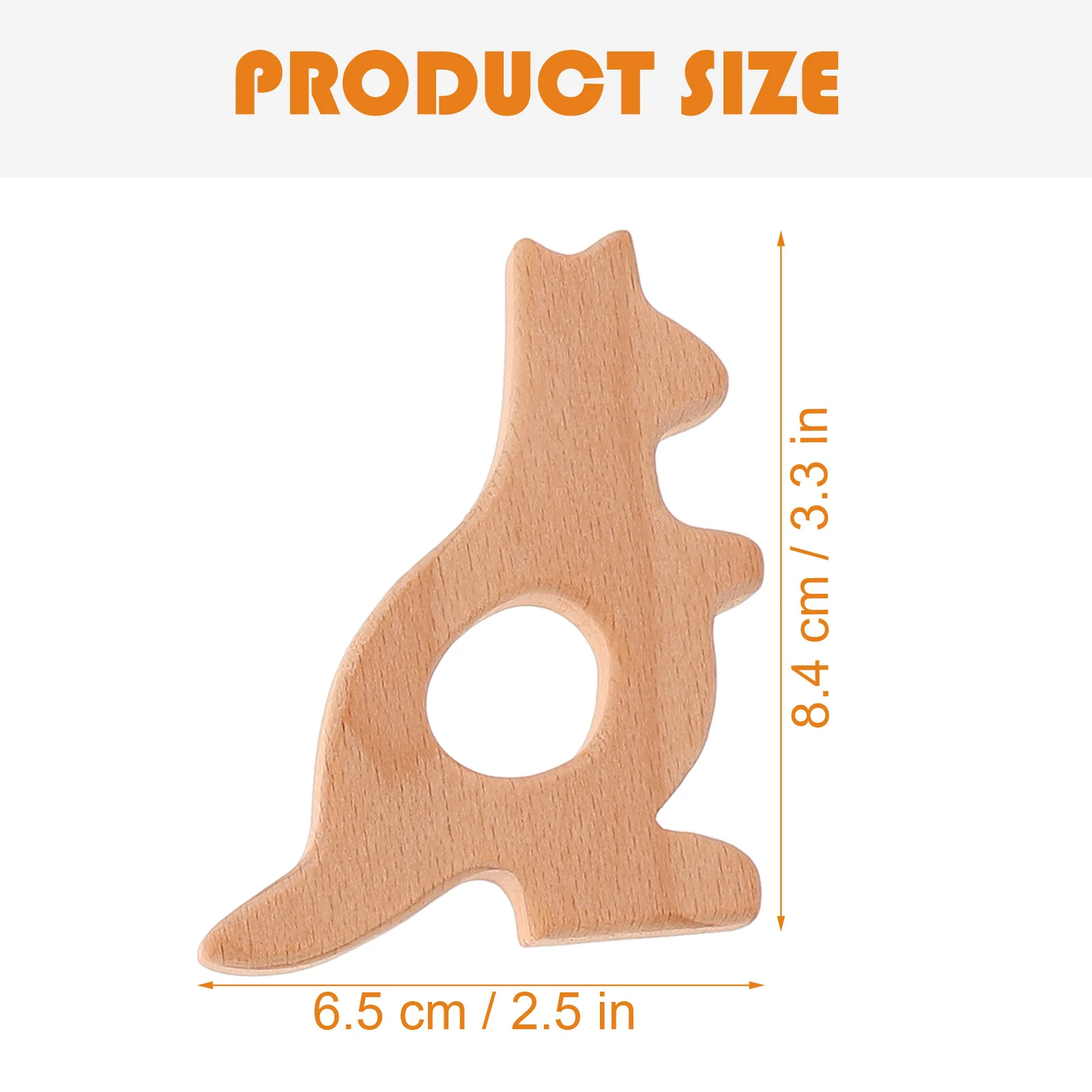 Anneau de dentition en bois de hêtre pour bébé, 9 pièces, pour une mastication confortable et le développement buccal, anneau de dentition en bois