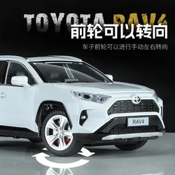 1:24 Toyota RAV4 Off-road Vehicle High Simulation Diecast Car Metal Alloy Model Car Children's Toys Collection Gifts