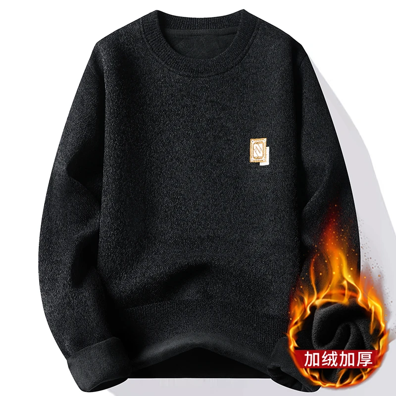 Sweater For Men Men's Clothing Streetwear Male Pullovers Spring Fashion Autumn Men's Sweat-shirt Knit Casual Hombre Warm Solid