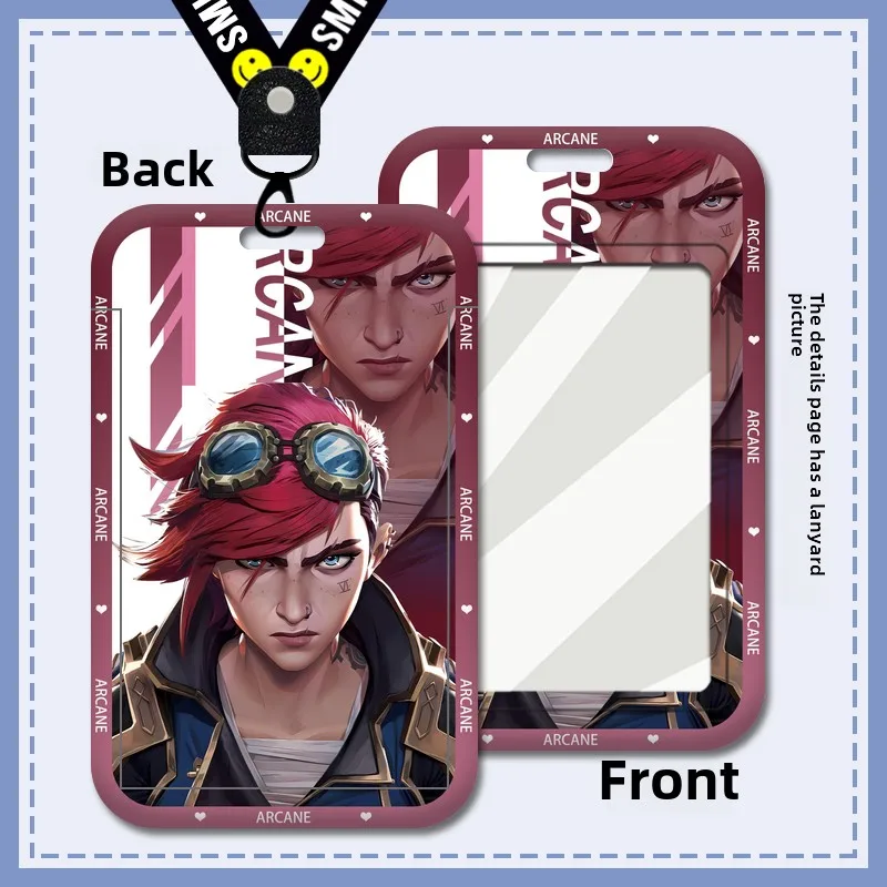 Arcane Jinx Fashion Card Cover Plastic Badge Holder Lanyard Business Card Holder ID Cards Holder Door Cards Case Small Gifts New