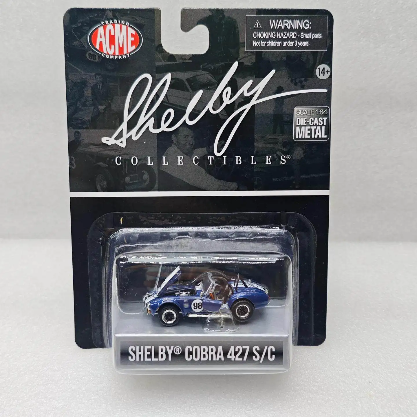 

ACME 1:64 SHELBY COBRA 427 BLUE SC-705-98 Diecast Alloy Car Model Collectible