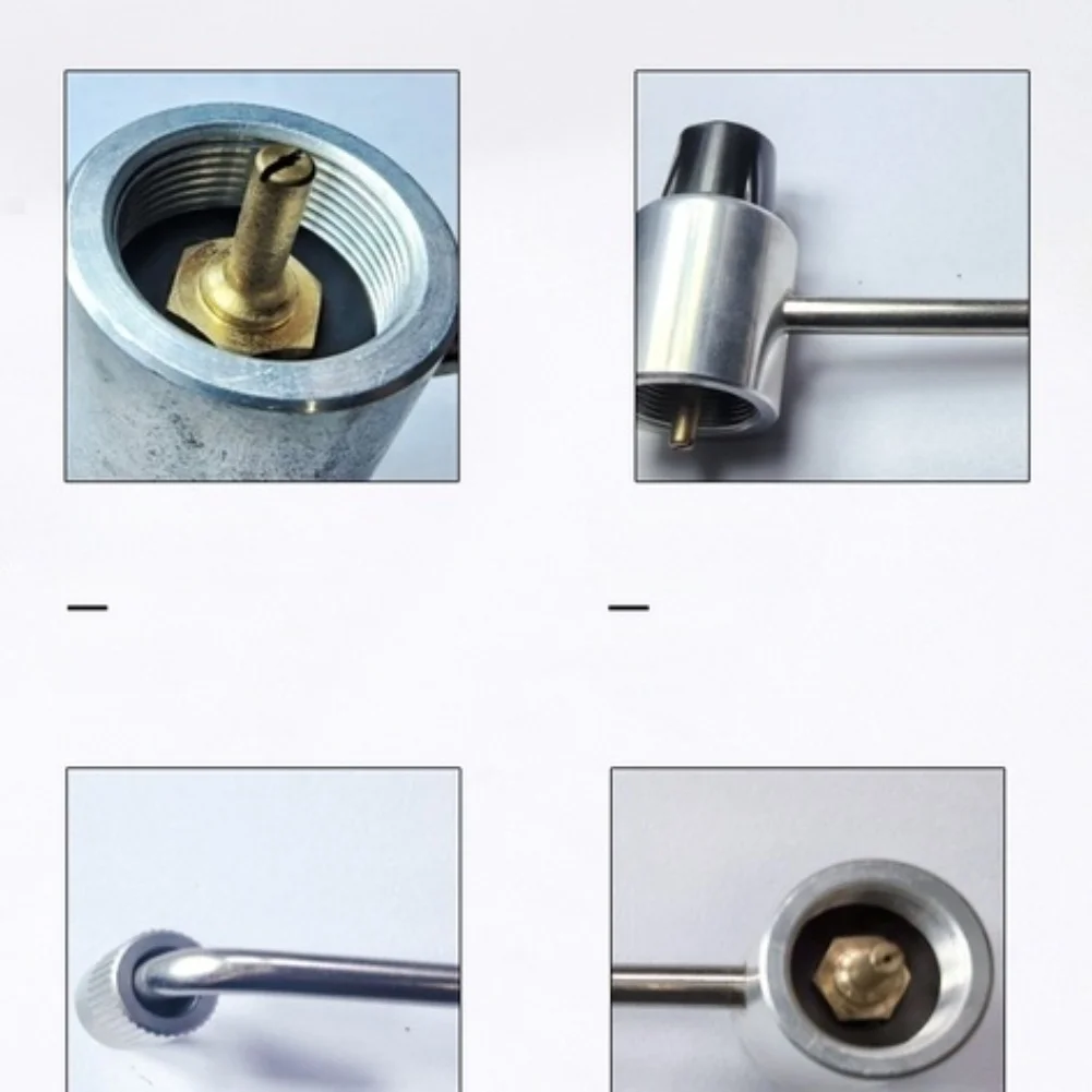 

1LB Propane Cylinder Pressure Regulator for Outdoor Stoves Portable High Altitude Use Aluminum Copper Iron 20x8x6.6cm Silver