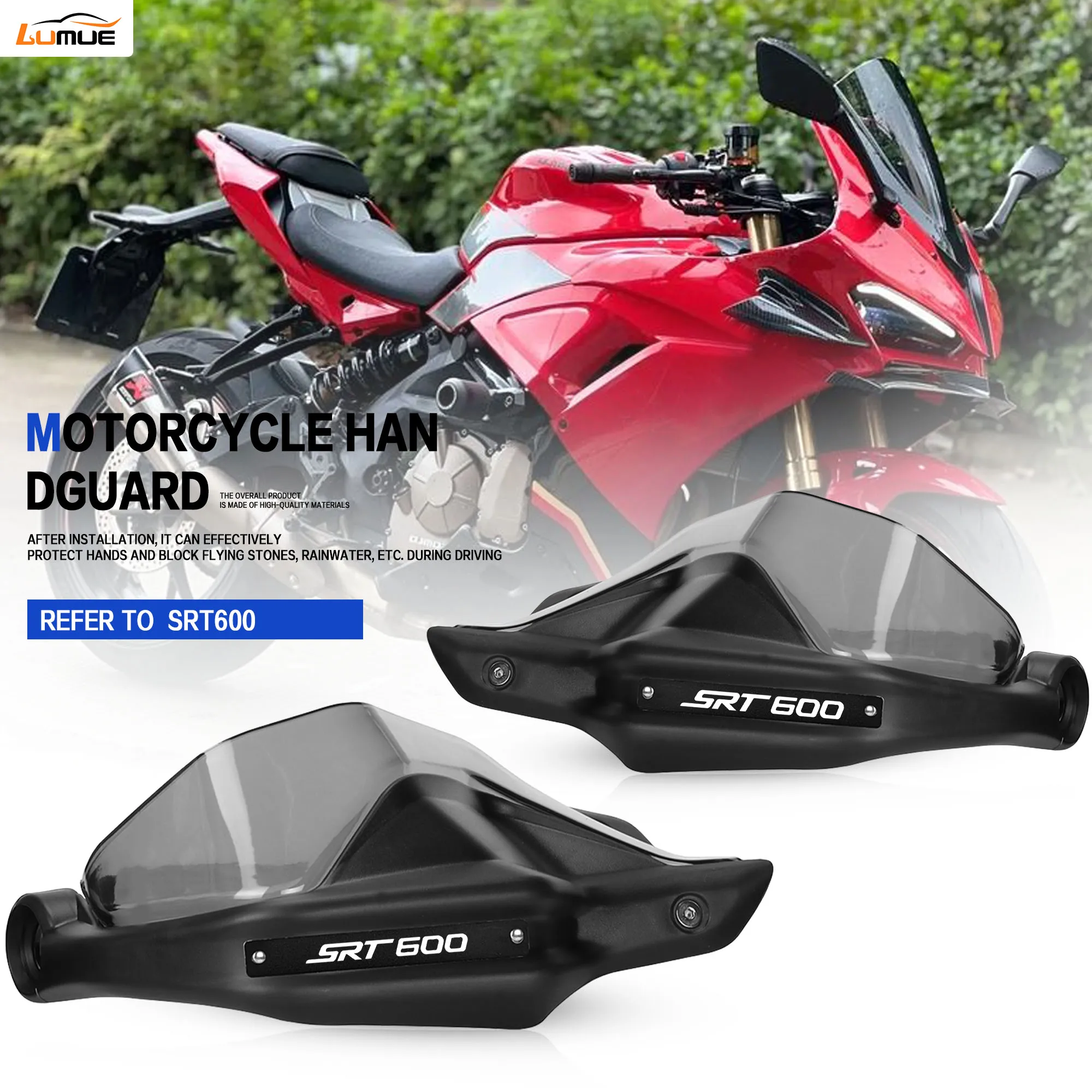 

Защитные накладки на руль для мотоцикла QJMOTOR SRT600, защита от ветра, экран-накладка на руль