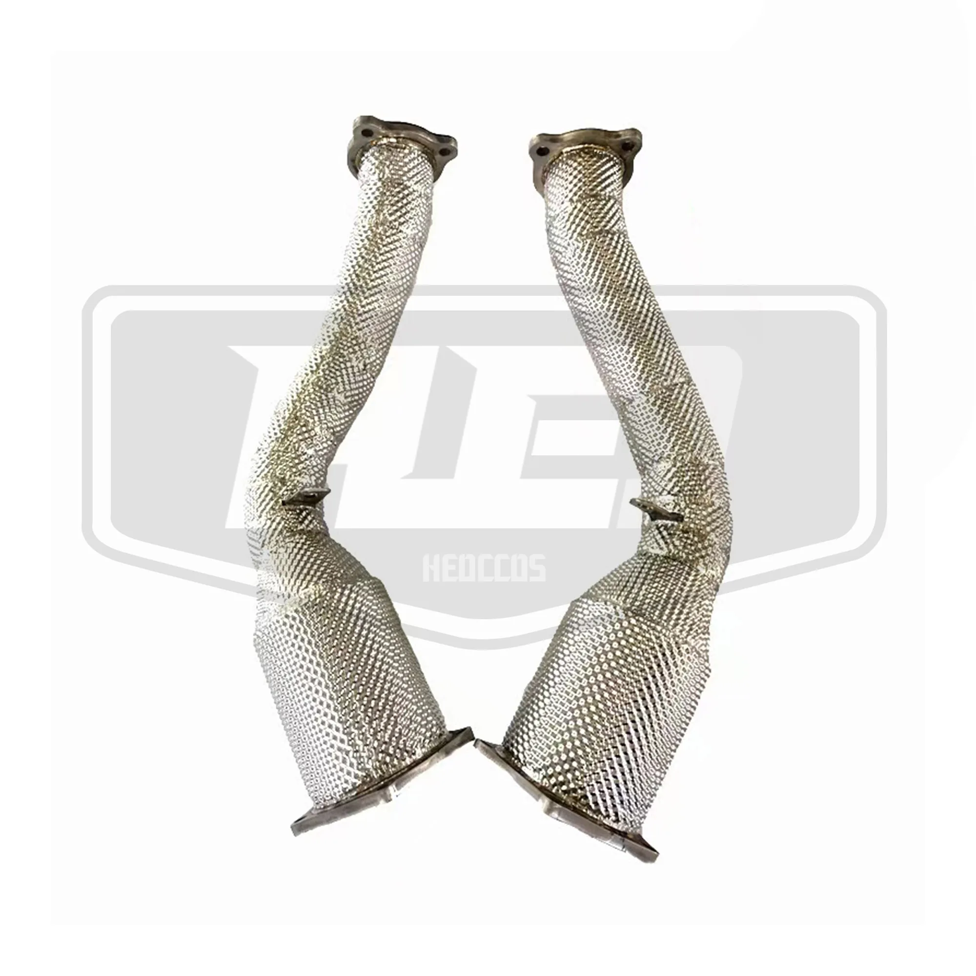 HEO Hot Sell Stainless Steel Downpipe For Porsche Cayenne 958 turbo 4.8T Car Accessories