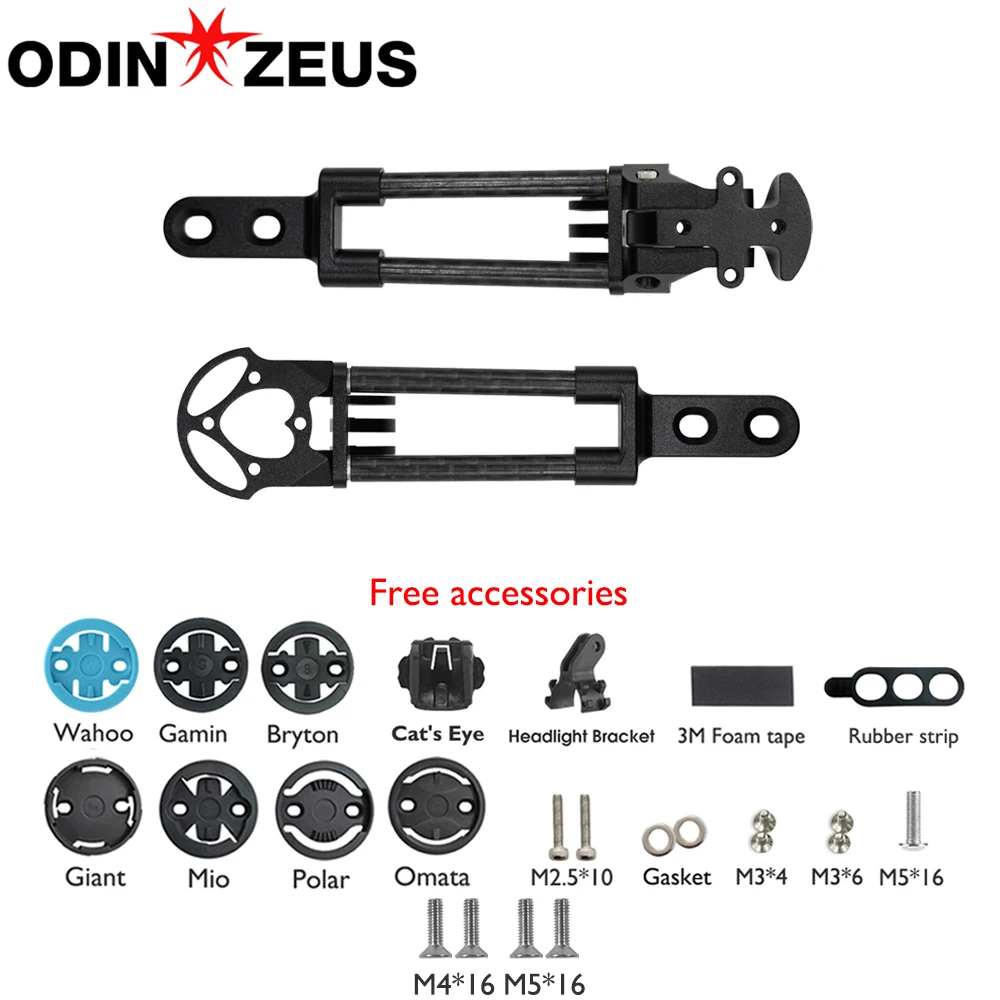 S5 Carbon Tube Mount 5/6/7cm For S5 Aolly Clamp Road Bike Action Camera Flashlight Holder Compatible Garmin/Wahoo/bryton/Gps view 4