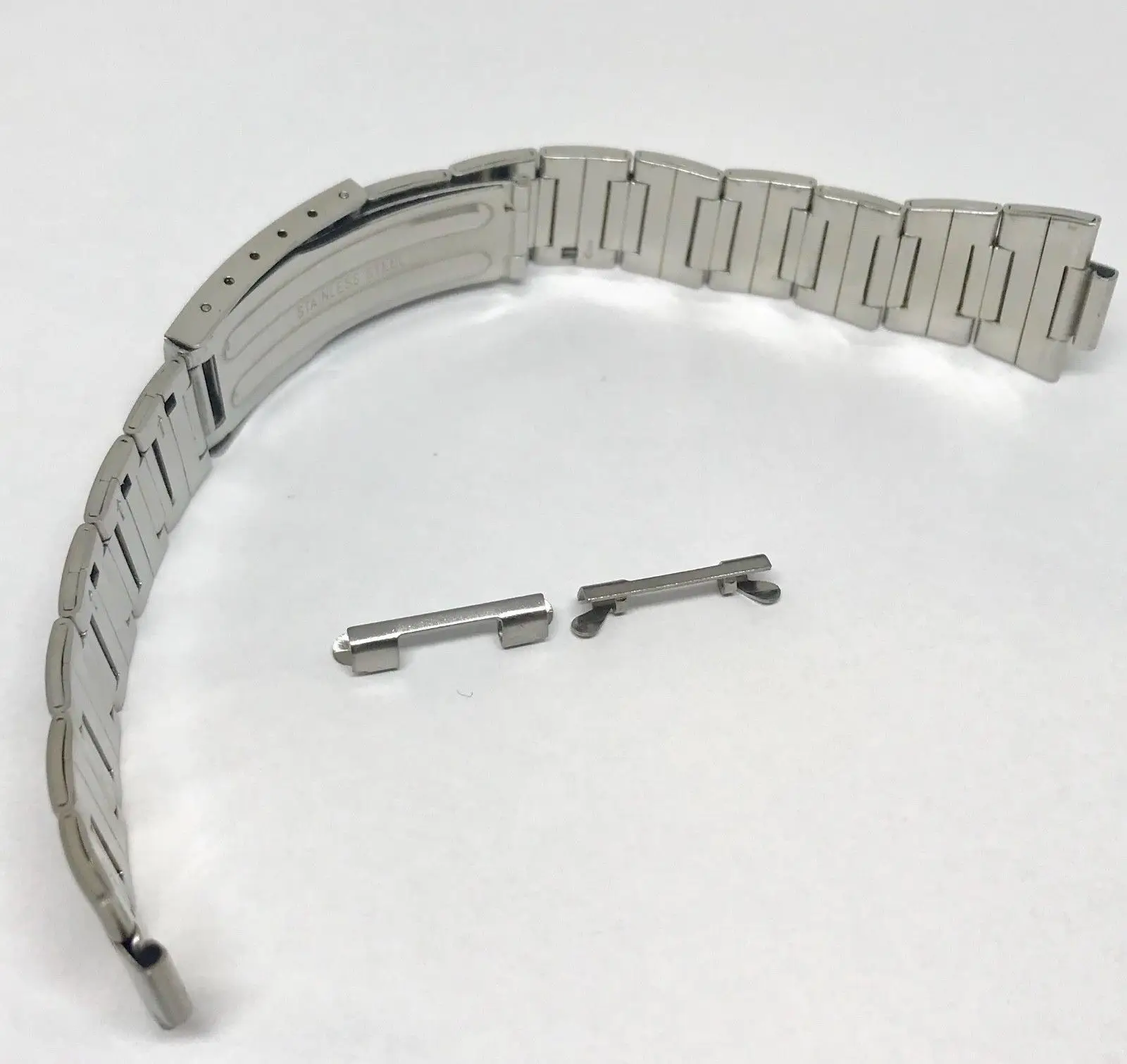 19mm Curved End 316L Solid Steel H Link  Band  Bracelet For SKX 6119-7170 7173 8300  Watch