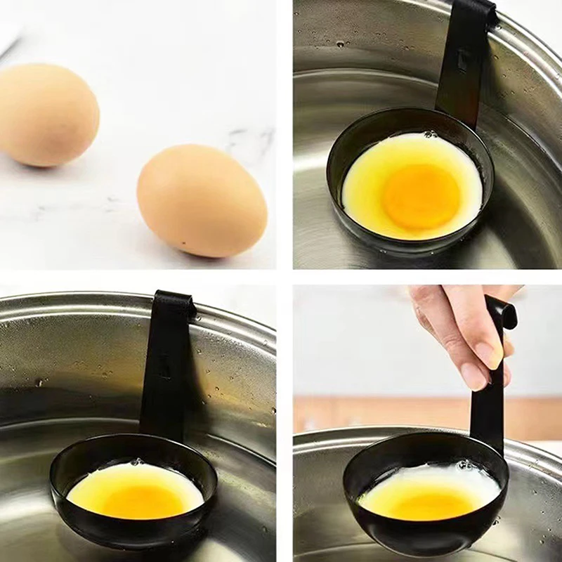 Egg Boiler Cooker Cup Shaper For Frying Pan Poacher Cups Mini Boiled Ear-mounted Poached Maker Stainless Steel Poacher Cups