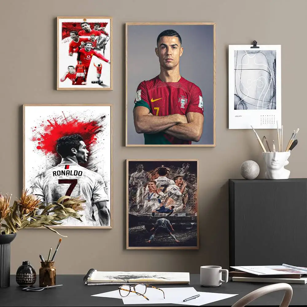 Football Player Cristiano Ronaldo Classic Movie Posters HD Quality Poster Wall Art Painting Study Nordic Home Decor