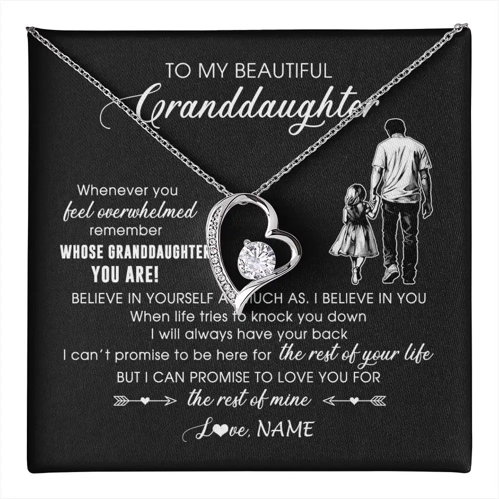 قلادة شخصية لحفيدتي ، مجوهرات من بابا الجد ، مصنوعة من الورق ، والتي هي جيدة جدا لعيد ميلاد