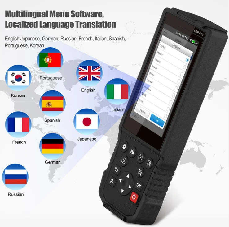 nch X431 CRP479 OBD2 Automotive Scanner Code Reader ABS EPB DPF Oil Injector Coding ODB2 Car Diagnostic Tool OBD2 Scanner - view 5