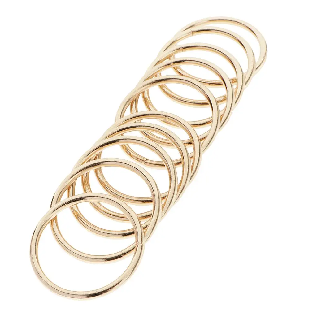 2X 10pcs Welded Iron Metal Dream catcher Rings Macrame Hoop Loop Craft