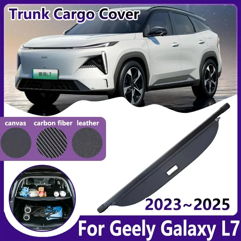 

Car Trunk Curtain for Geely Galaxy L7 Accesories 2023 2024 2025 Retractable Cargo Covers Privacy Security Luggage Rear Tray Mats