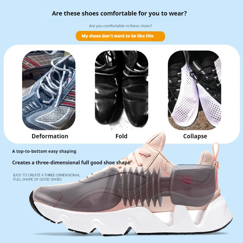 2 قطعة حذاء الرجال امرأة العلوي تشكيل المضادة للتجاعيد الأحذية نقالة مكافحة تشوه الدعم الداخلي حذاء يدوم أشجار الأحذية قابلة للتطوير #5