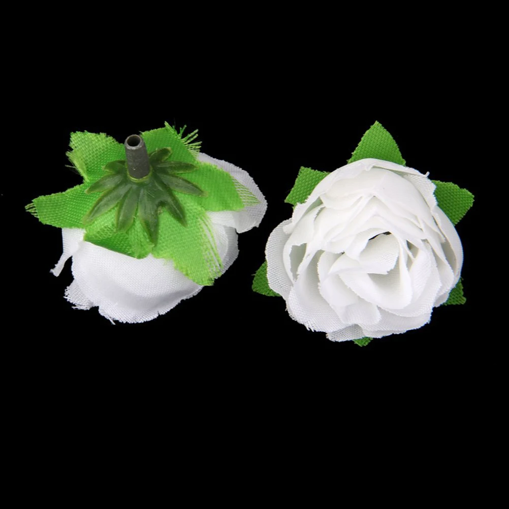 

50pcs Artificial Rose Flower Heads 3Cm Fabric Roses For Wedding Decor Bouquet Craft Projects Home Decoration