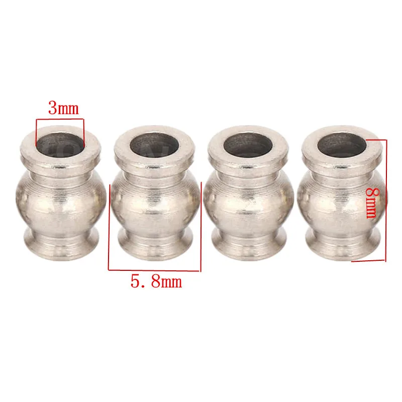 HSP Racing Spare Parts 60039 Rear Hub Carrier Ball 5.8mm*4Pcs For 1/8 Scale Models RC Cars 4WD Nitro Power Off Road Truck Buggy