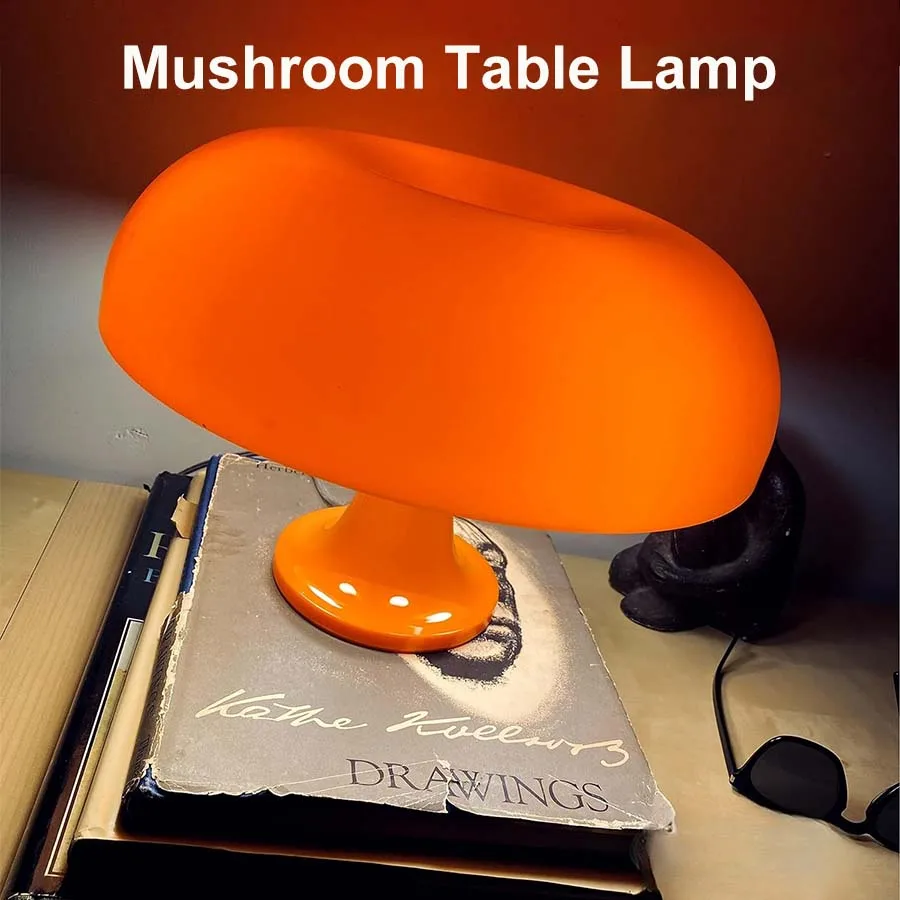 

LED Mushroom Table Lamp Bedroom Hotel Bedside Desk Lamp Creative Dimmable Hotel Bedroom Living Room Atmosphere Decor Lamp