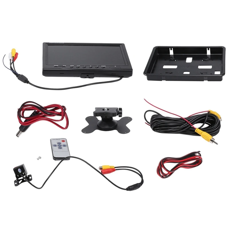 

1Set 9 Inch Car LCD Monitor HD -Compatible VGA/AV TV DVD Player Camera Rear View Headrest Monitor Parking Rearview System